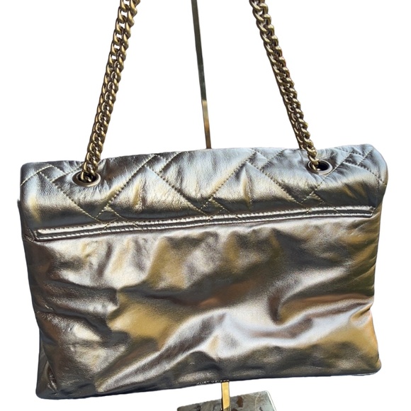 Metallic Gold Large Kensington Handbag - Picture 2 of 4